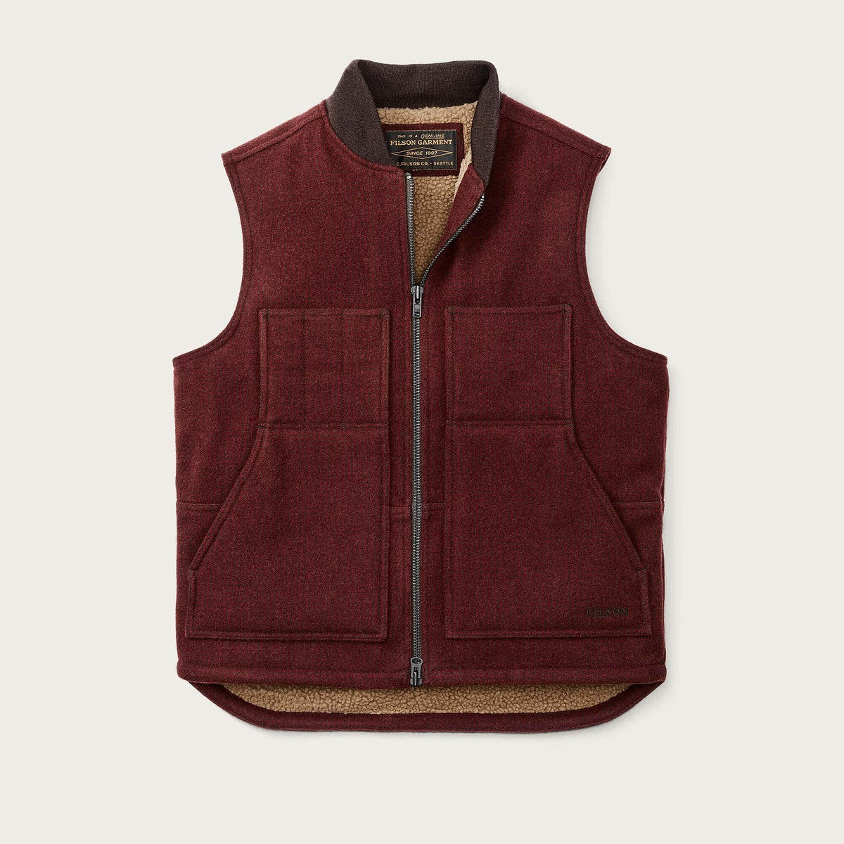 Amelia - Durable Lined Wool Work Vest 0