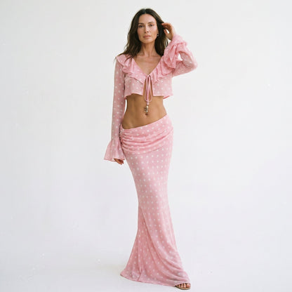 Andrea - Elegant Chiffon Polka Dot Bikini Set DONE 05-15-2026
