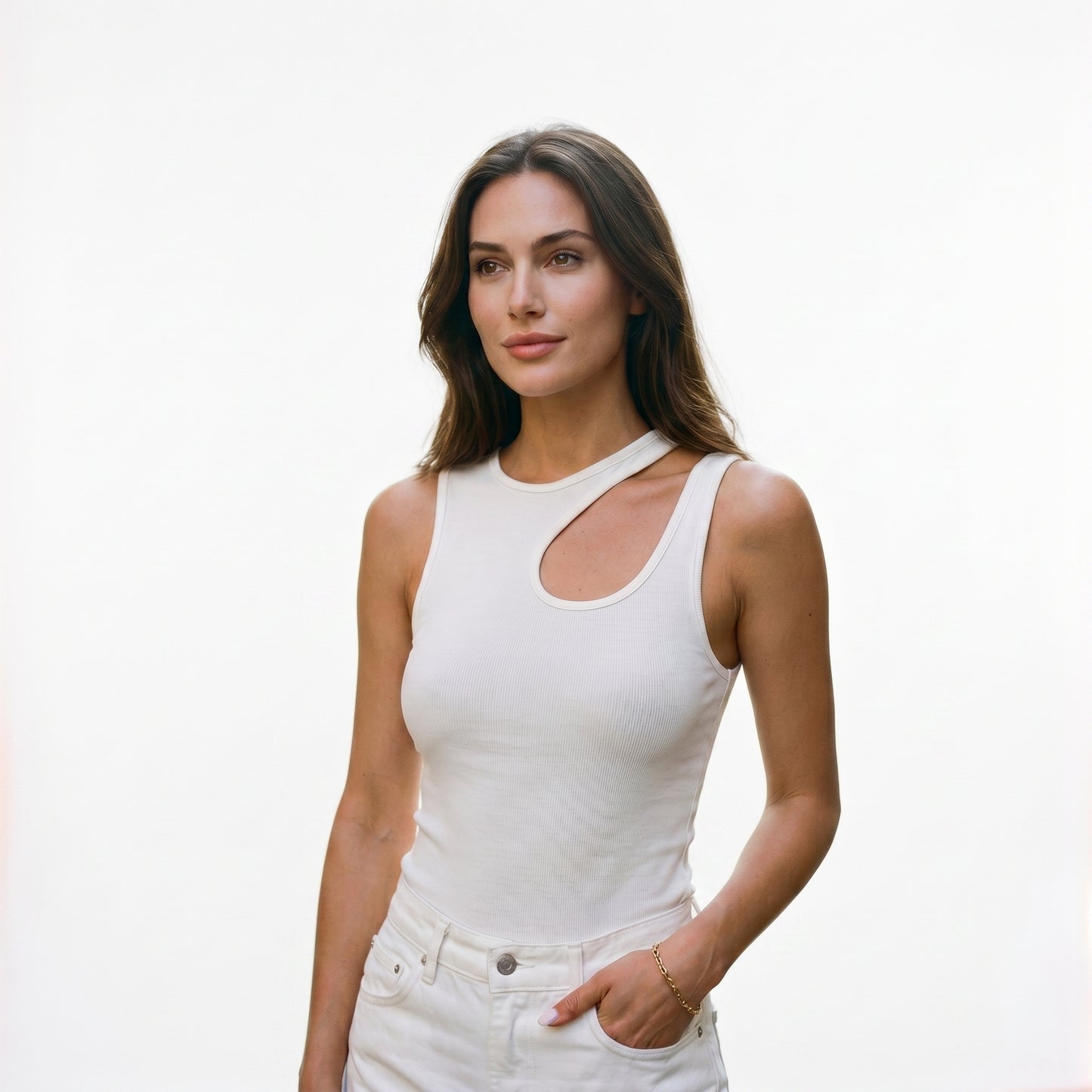 Angela - Stylish White Tank Top for Women DONE 06-01-2026