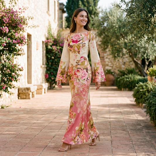 Arabella - Elegant Floral Evening Gown for Formal Events DONE 05-15-2026