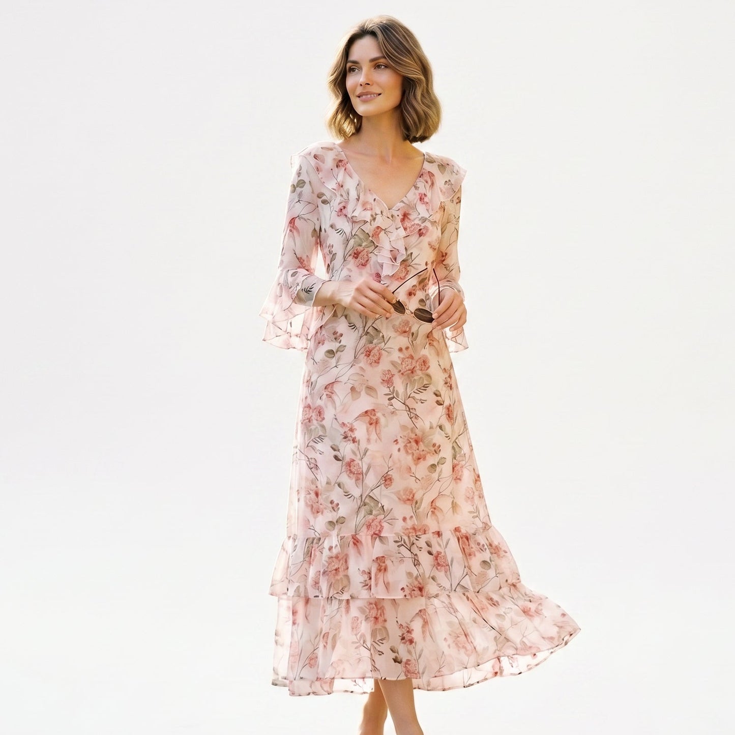 Athena - Elegant Floral Maxi Wedding Guest Dress DONE 06-20-2026
