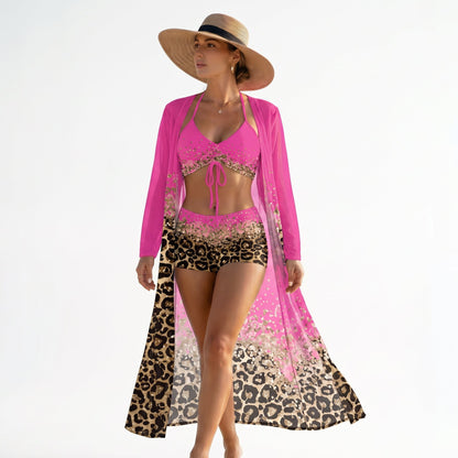 Athena - Stylish High Waisted Bikini Set with Kimono DONE 05- 04-2026