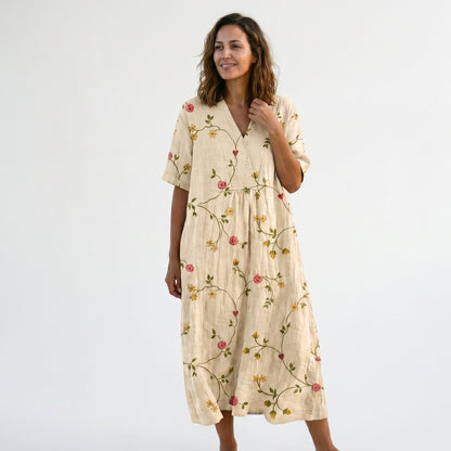 Athena - Vibrant Floral Summer Midi Dress for Women DONE 05-22-2026