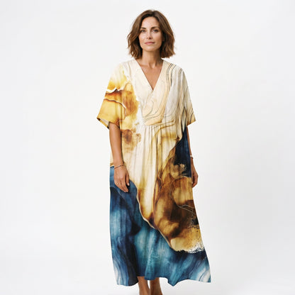 Athena - Vibrant Floral Summer Midi Dress for Women DONE 05-22-2026