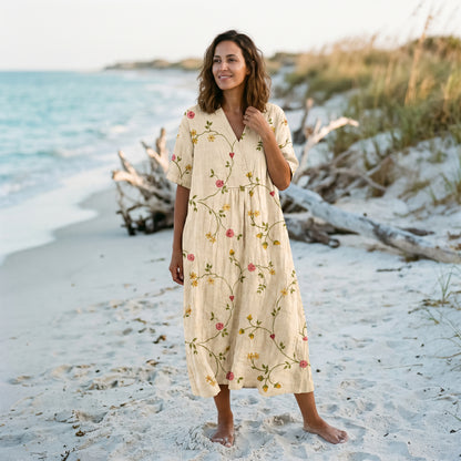 Athena - Vibrant Floral Summer Midi Dress for Women DONE 05-22-2026