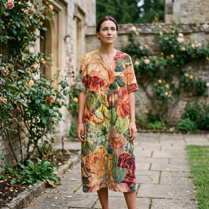 Athena - Vibrant Floral Summer Midi Dress for Women DONE 05-22-2026
