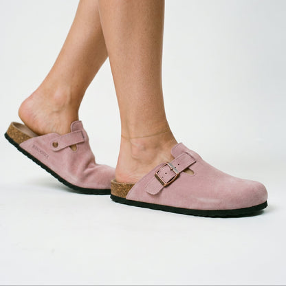 Aubrey - Classic Suede Clogs for Women with Cork Footbed DONE 05-28-2026