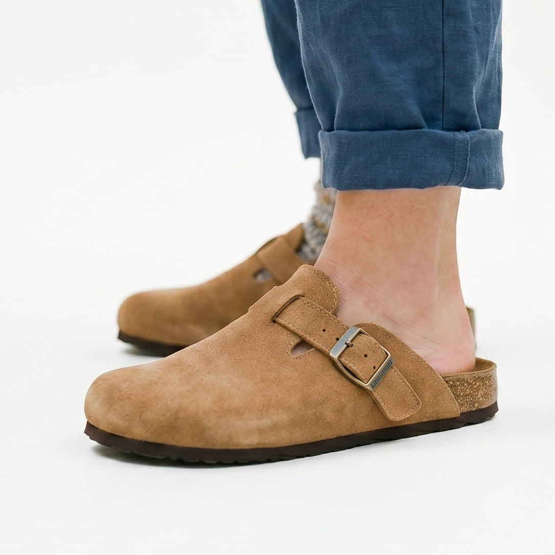 Aubrey - Classic Suede Clogs for Women with Cork Footbed DONE 05-28-2026