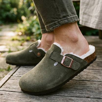 Aubrey - Classic Suede Clogs for Women with Cork Footbed DONE 05-28-2026