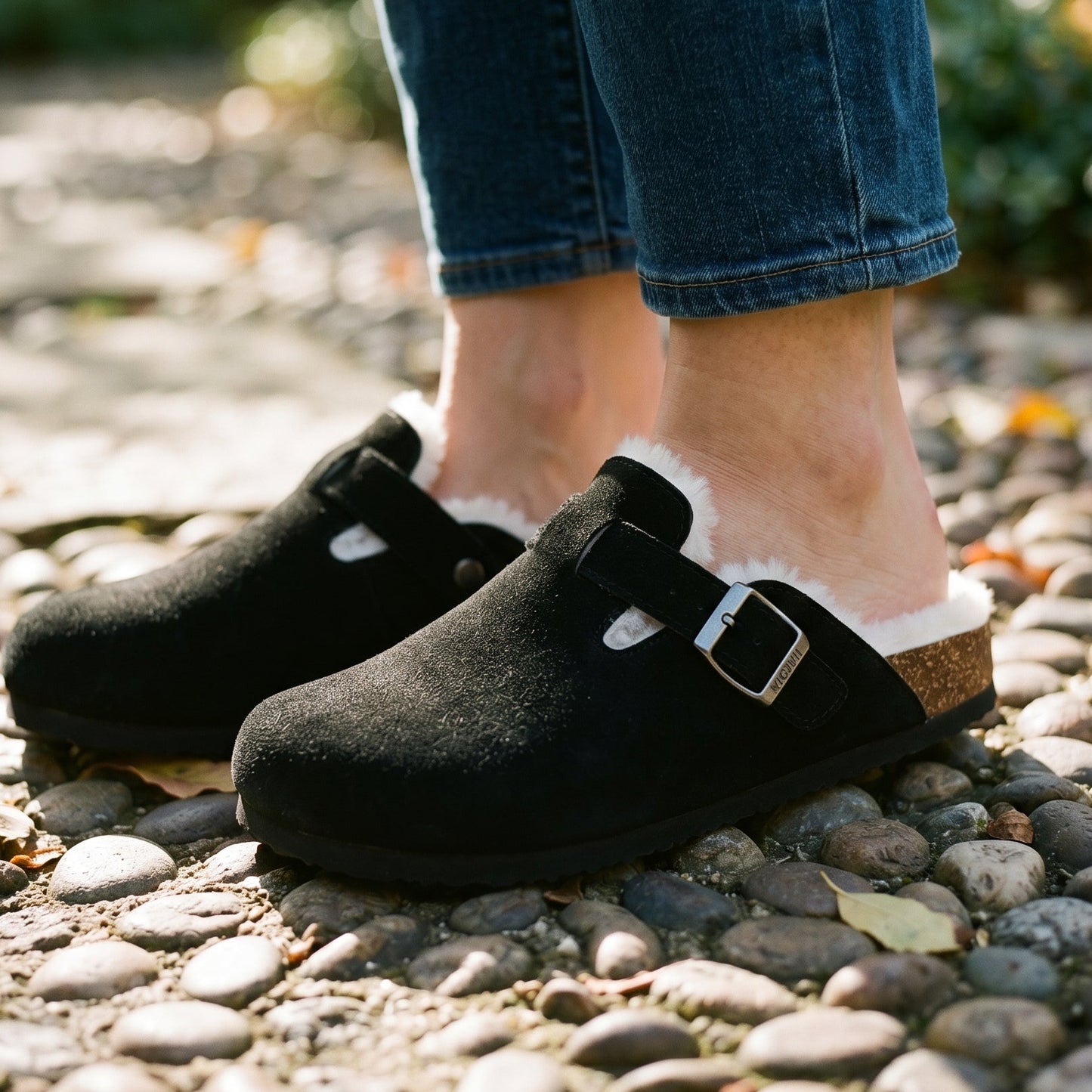 Aubrey - Classic Suede Clogs for Women with Cork Footbed DONE 05-28-2026