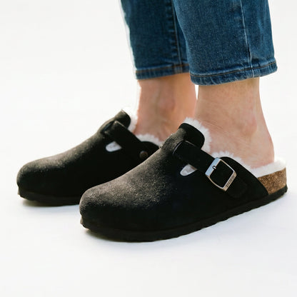 Aubrey - Classic Suede Clogs for Women with Cork Footbed DONE 05-28-2026