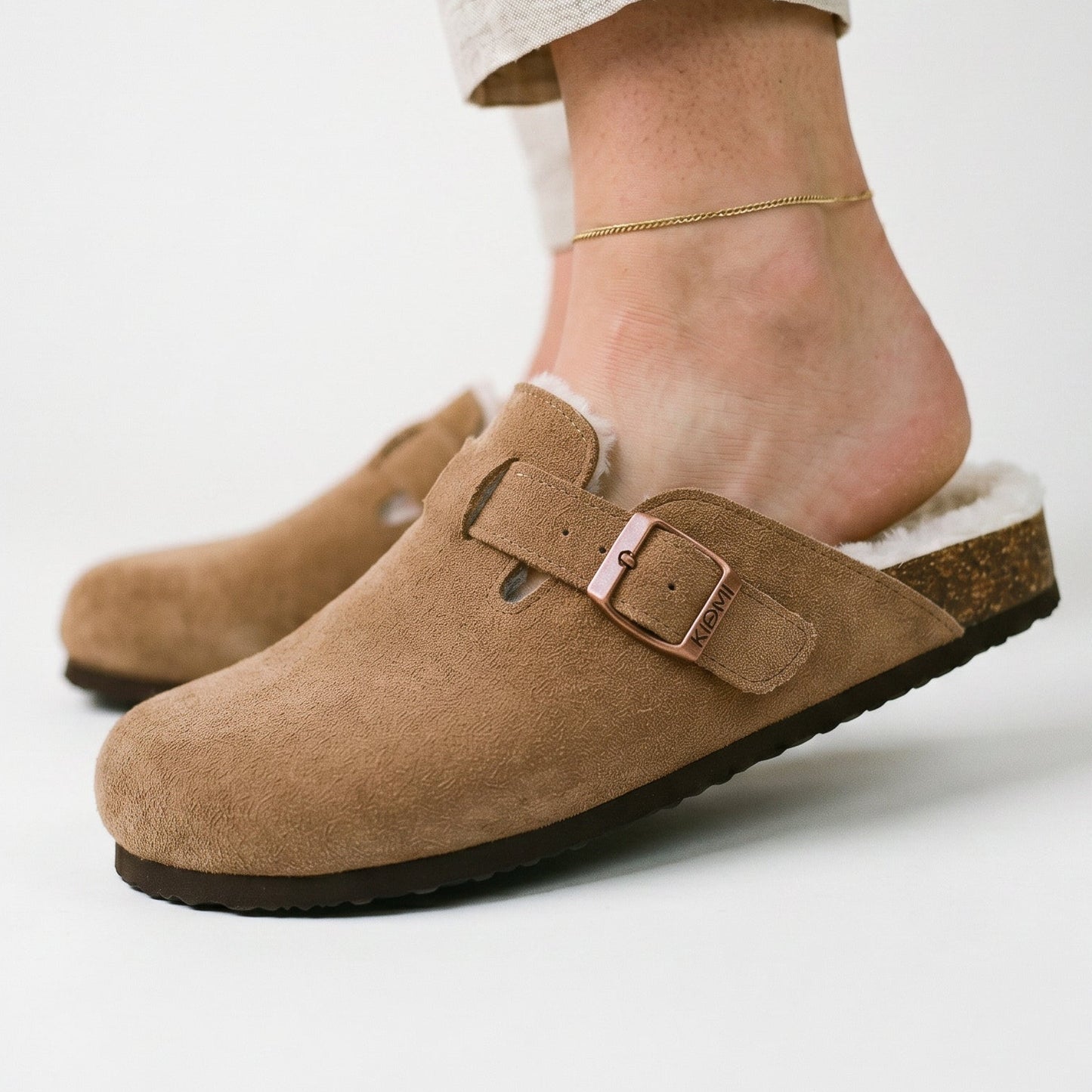 Aubrey - Classic Suede Clogs for Women with Cork Footbed DONE 05-28-2026