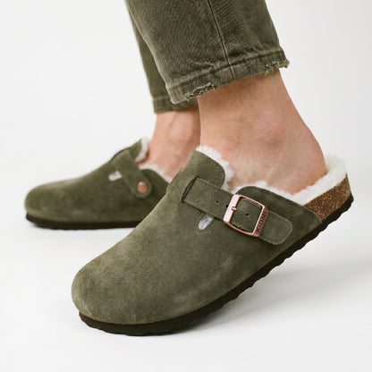 Aubrey - Classic Suede Clogs for Women with Cork Footbed DONE 05-28-2026