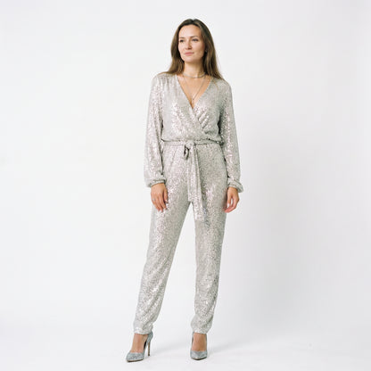 Aurora - Elegant Black Sequin Jumpsuit for Women DONE 05-15-2026