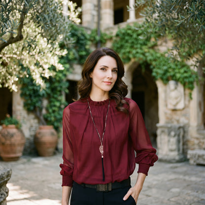 Ava | Elegant Feminine Long Sleeve Blouse for Summer DONE 05-27-2026