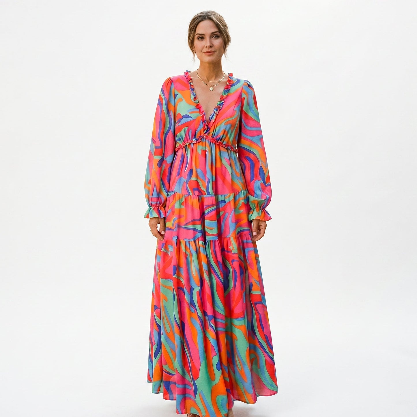 Ava | Elegant Floral Summer Maxi Dress for Weddings DONE 06-10-2026