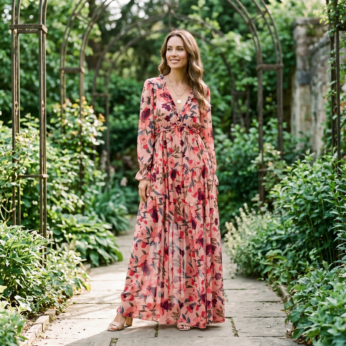 Ava | Elegant Floral Summer Maxi Dress for Weddings DONE 06-10-2026