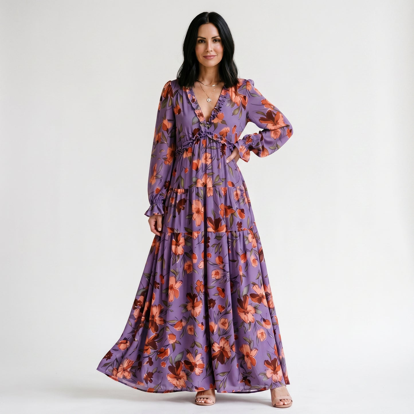 Ava | Elegant Floral Summer Maxi Dress for Weddings DONE 06-10-2026