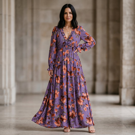 Ava | Elegant Floral Summer Maxi Dress for Weddings DONE 06-10-2026