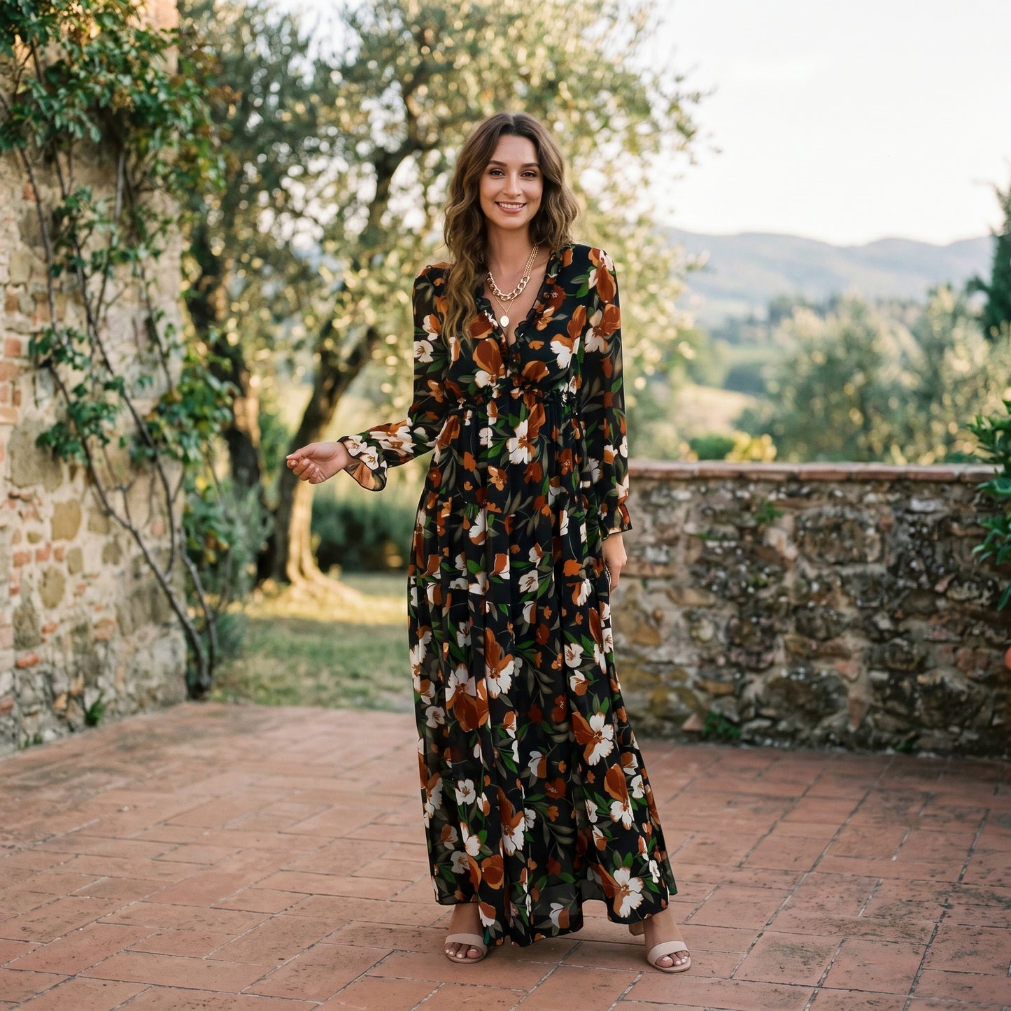 Ava | Elegant Floral Summer Maxi Dress for Weddings DONE 06-10-2026