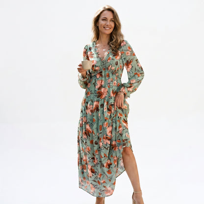 Ava | Elegant Floral Summer Maxi Dress for Weddings DONE 06-10-2026