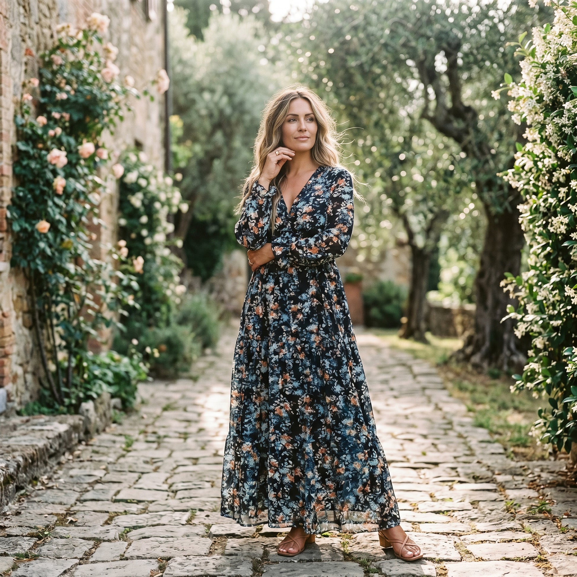 Ava | Elegant Floral Summer Maxi Dress for Weddings DONE 06-10-2026