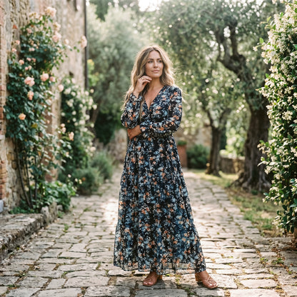 Ava | Elegant Floral Summer Maxi Dress for Weddings DONE 06-10-2026