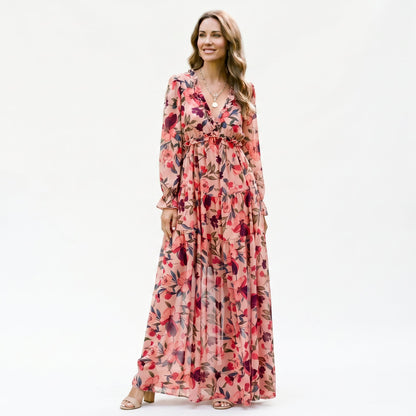 Ava | Elegant Floral Summer Maxi Dress for Weddings DONE 06-10-2026