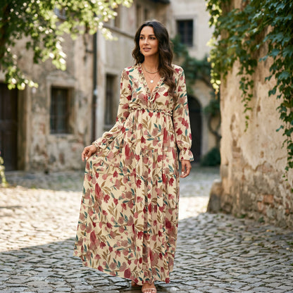 Ava | Elegant Floral Summer Maxi Dress for Weddings DONE 06-10-2026