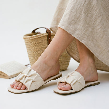 Avery - Stylish Pleated Flip Flops for Women DONE 05-28-2026