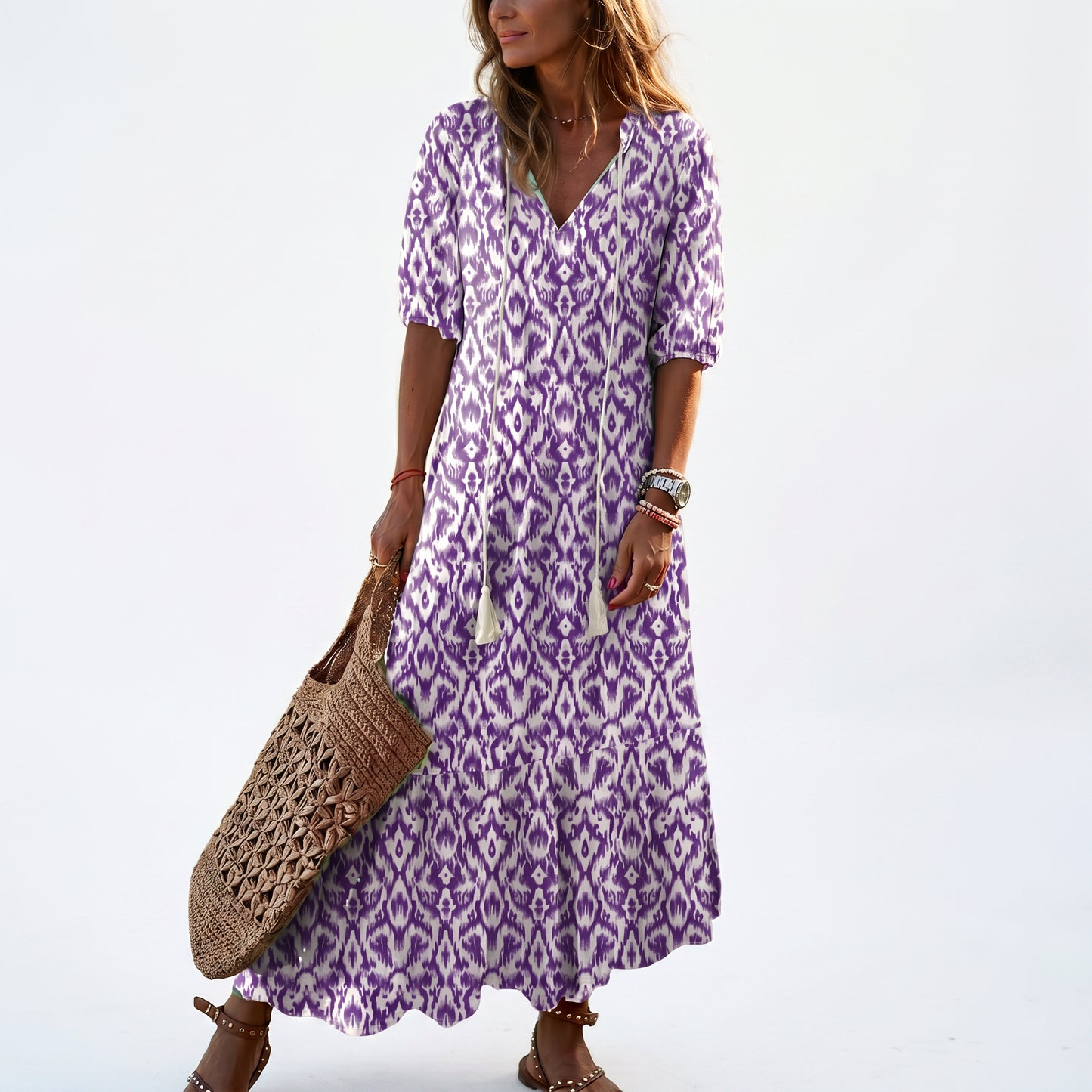 Boho Vintage Womens Summer Dress DONE