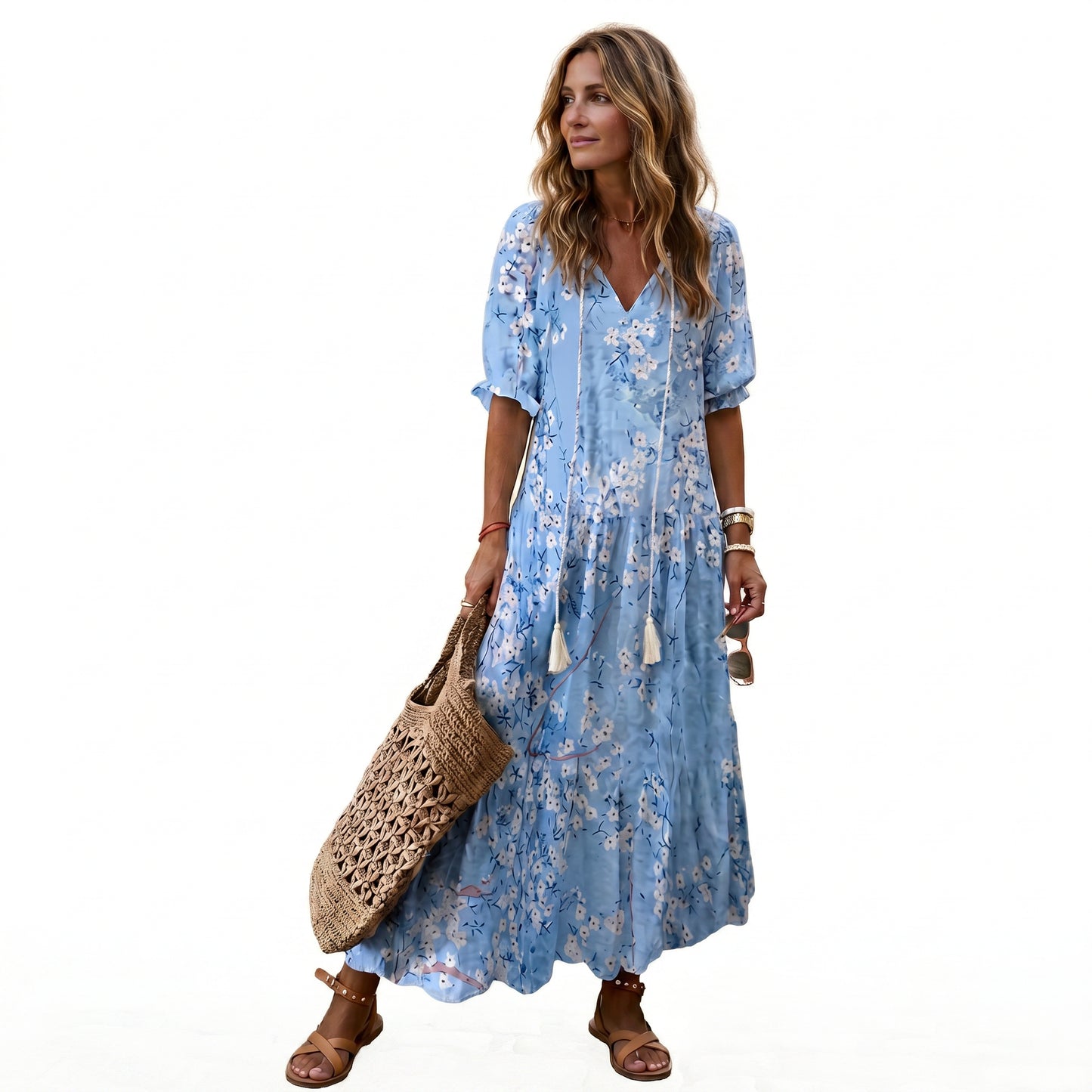 Boho Vintage Womens Summer Dress DONE