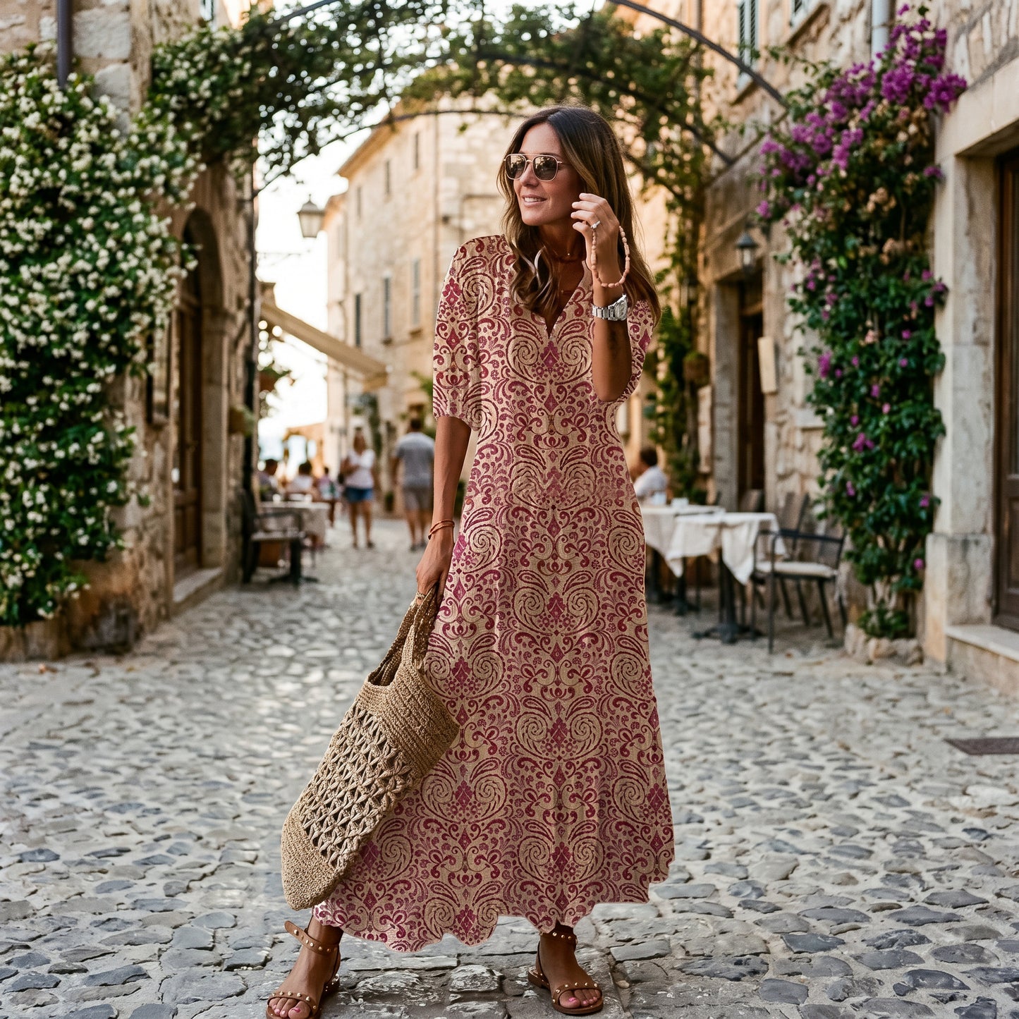 Boho Vintage Womens Summer Dress DONE