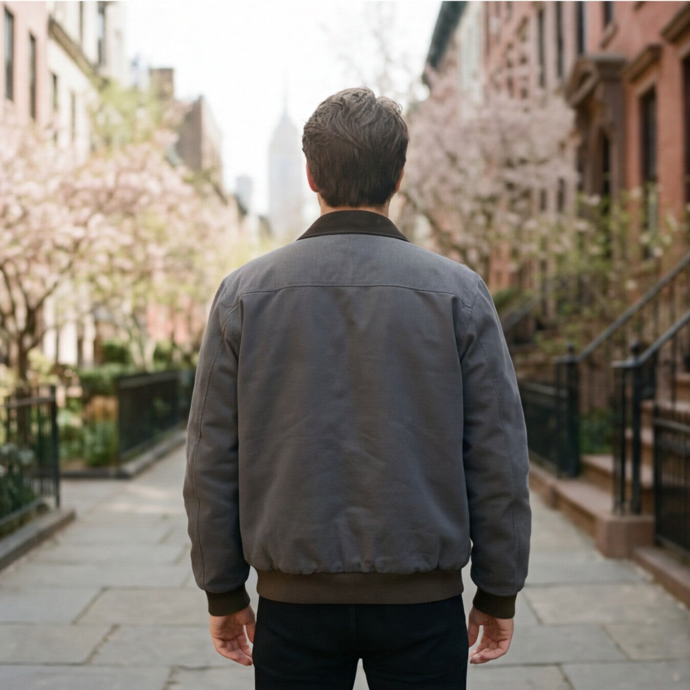 Breathable Work Jacket for Men - Premium Cotton Workwear Jacket with Quilted Insulation