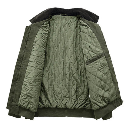 Breathable Work Jacket for Men - Premium Cotton Workwear Jacket with Quilted Insulation 3