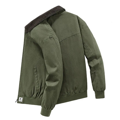Breathable Work Jacket for Men - Premium Cotton Workwear Jacket with Quilted Insulation 4