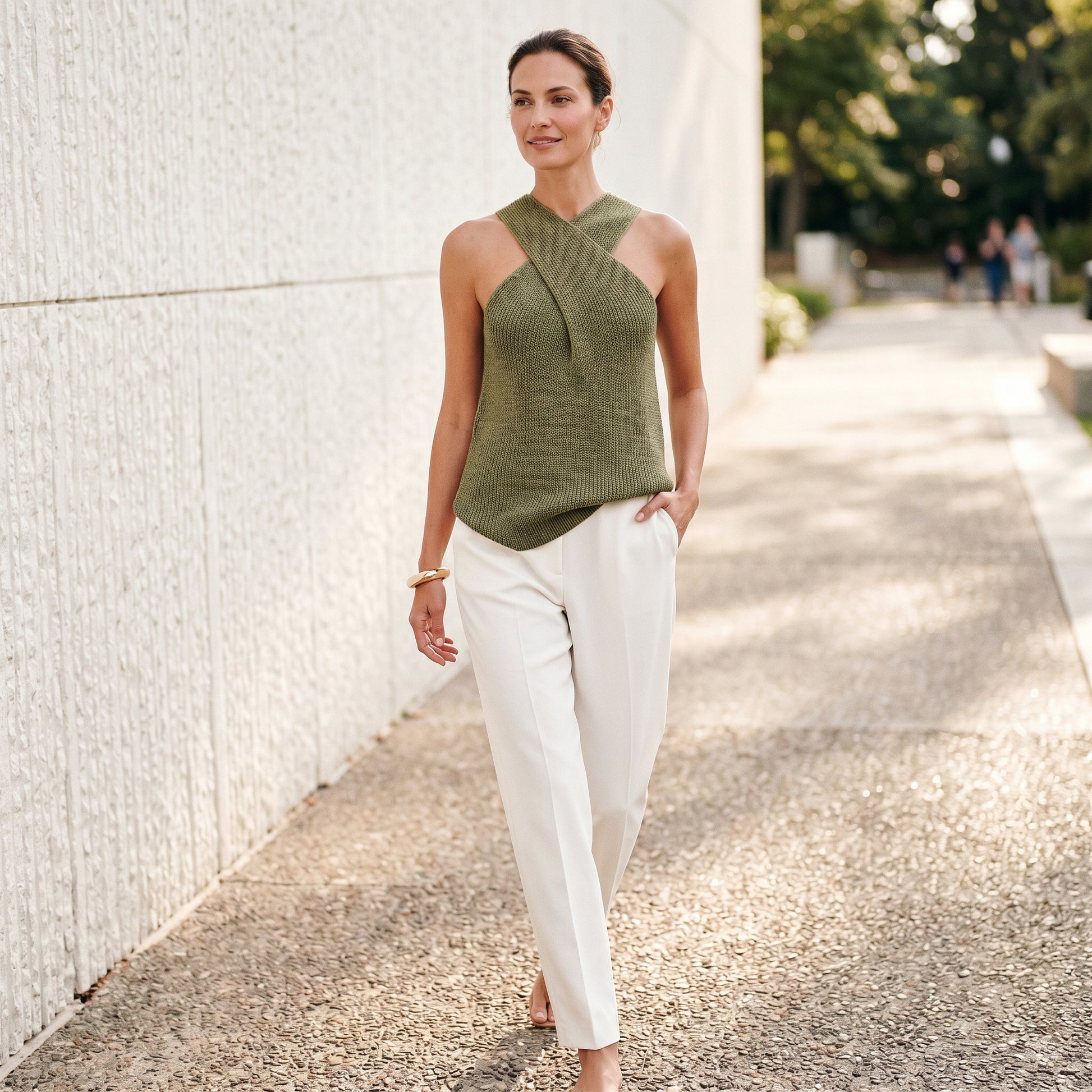 Camila - Chic White Halter Neck Tank Top for Women DONE 05-09-2026