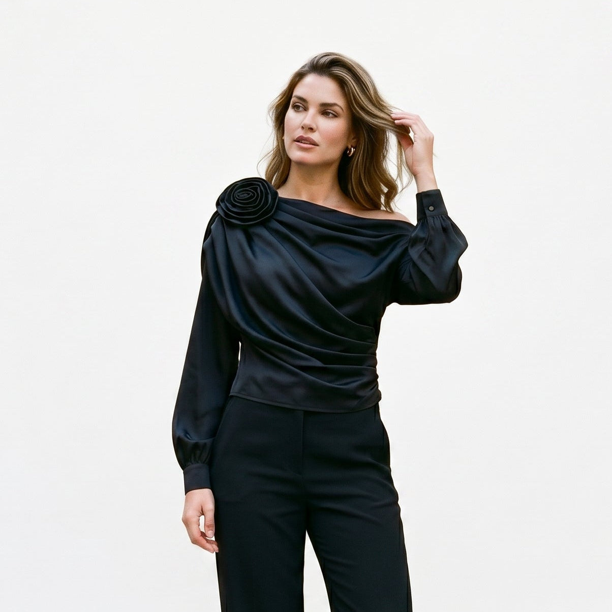 Camila - Elegant Asymmetrical Chiffon Blouse for Women - Lightweight Summer Top DONE 05-31-2026