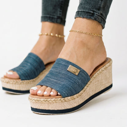 Camila - Elegant Black Wedge Sandals for Women DONE 05-28-2026