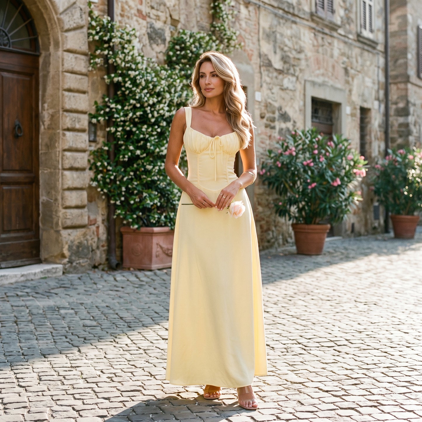 Camila - Elegant Maxi Dress for Women with Ruched Bodice DONE 05-23-2026