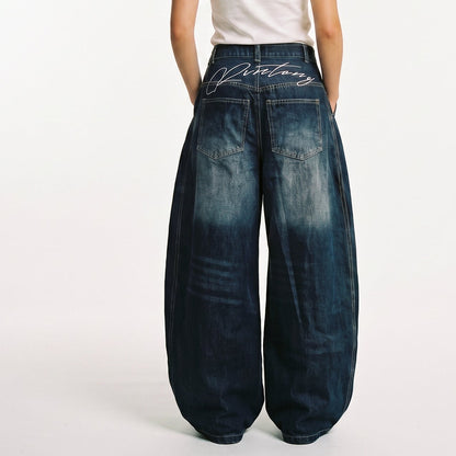 Caroline - Stylish Baggy Women's Jeans with Embroidered Patchwork DONE 05-08-2026