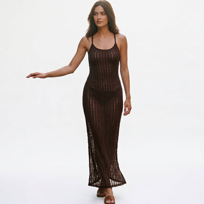 Cassandra - Elegant Maxi Dress for Women with Lace Accents DONE
