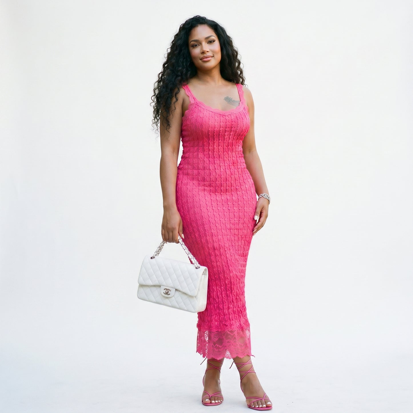 Cassandra - Elegant Maxi Dress for Women with Lace Accents DONE