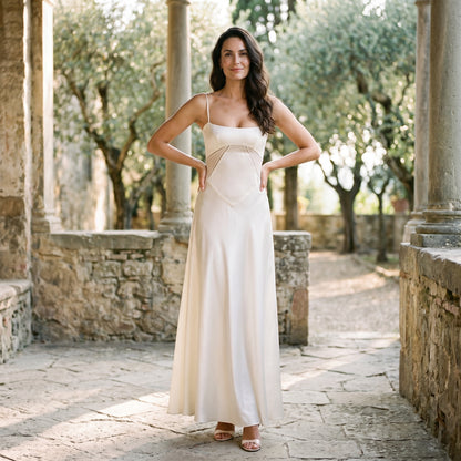 Cecily - Elegant White Maxi Dress for Women DONE 05-14-2026