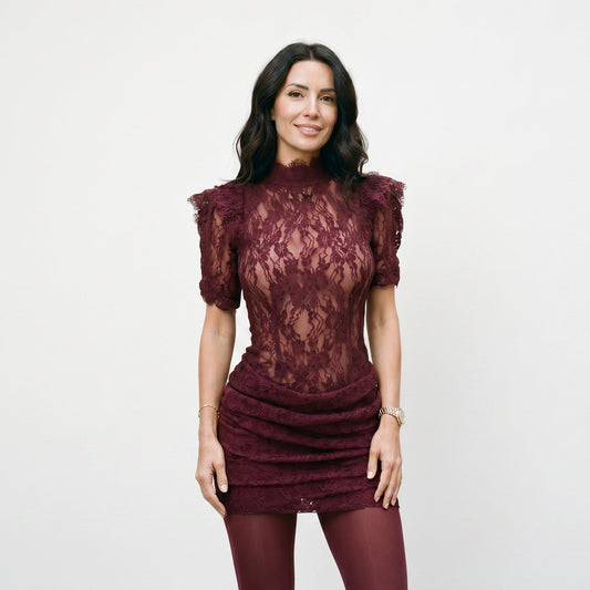 Celeste - Elegant Black Lace Bodycon Cocktail Dress DONE 05-15-2026