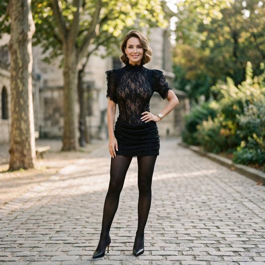 Celeste - Elegant Black Lace Bodycon Cocktail Dress DONE 05-15-2026