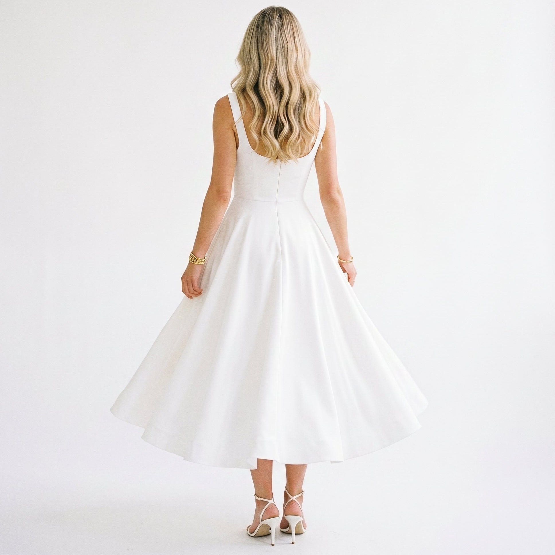 Celeste - Elegant Cocktail Midi Dress for Wedding