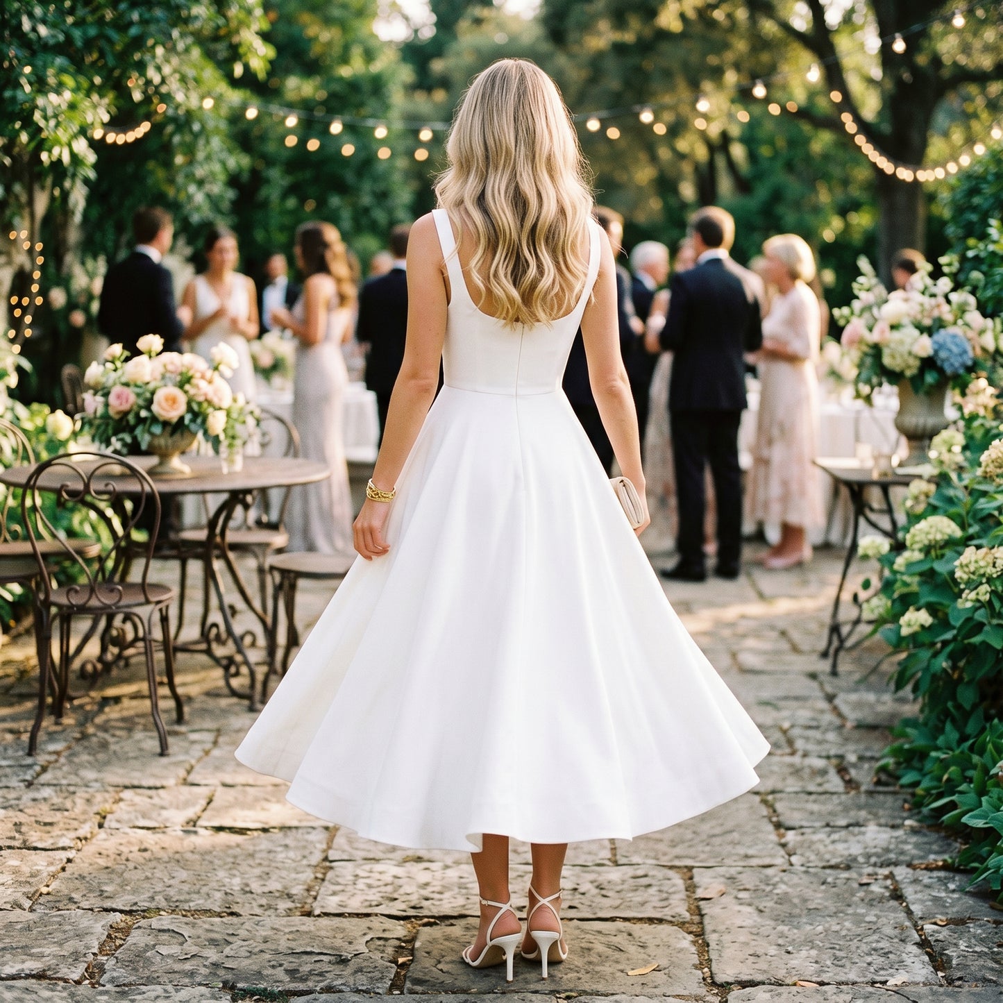 Celeste - Elegant Cocktail Midi Dress for Wedding