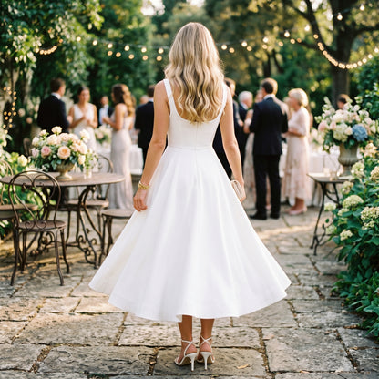 Celeste - Elegant Cocktail Midi Dress for Wedding