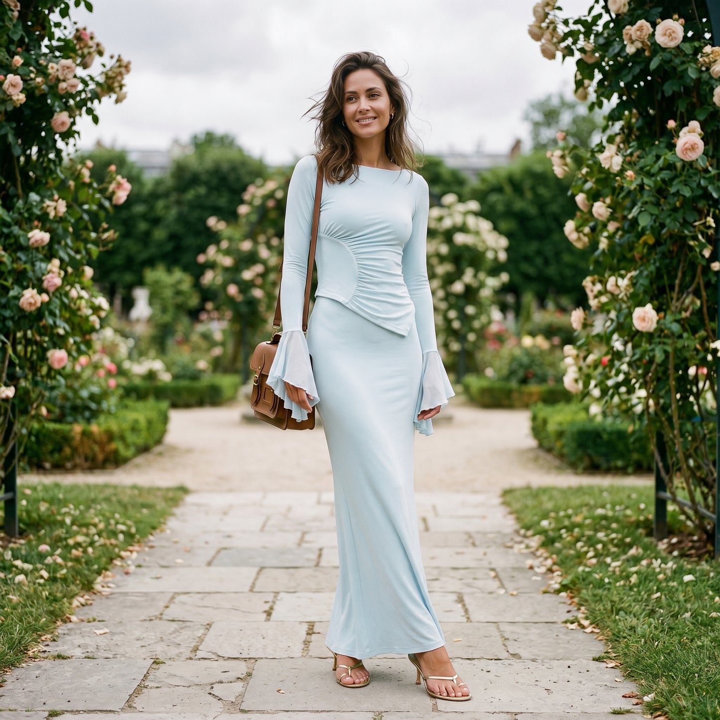 Ceres - Elegant Long Sleeve Maxi Dress for Women